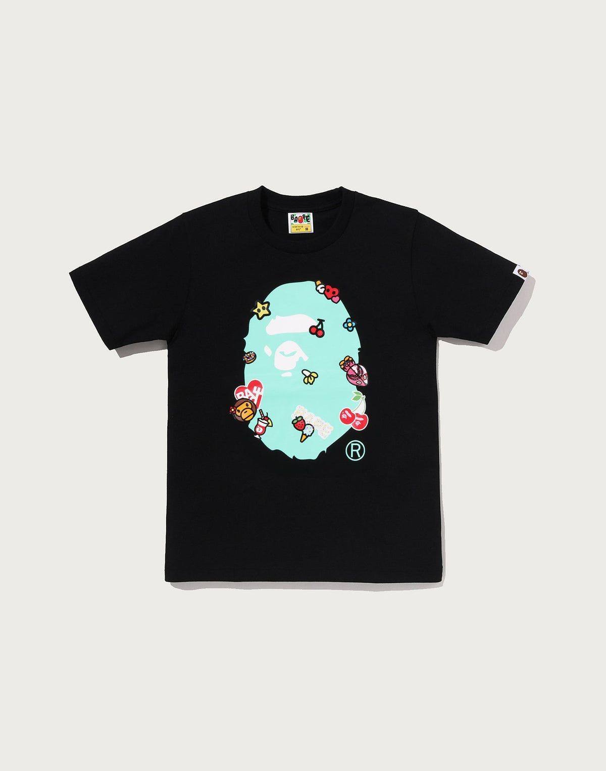STICKERS ON APE HEAD TEE LADIES