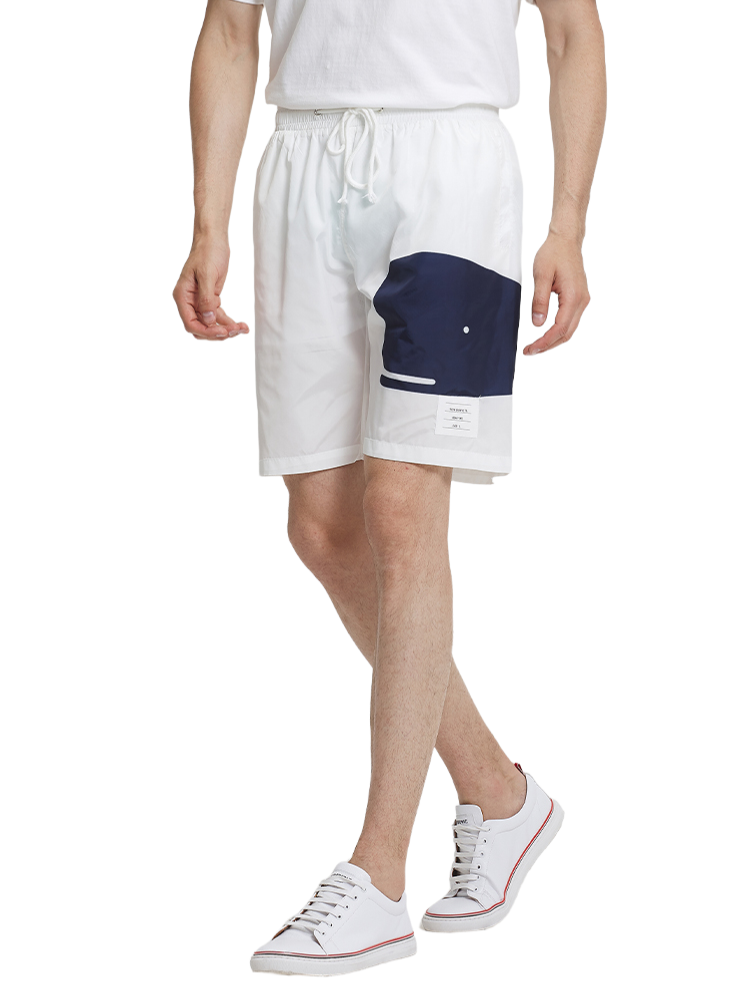 Thom Browne Style Whale Beach Sun Protection Shorts - Quick - Dry Swim Shorts