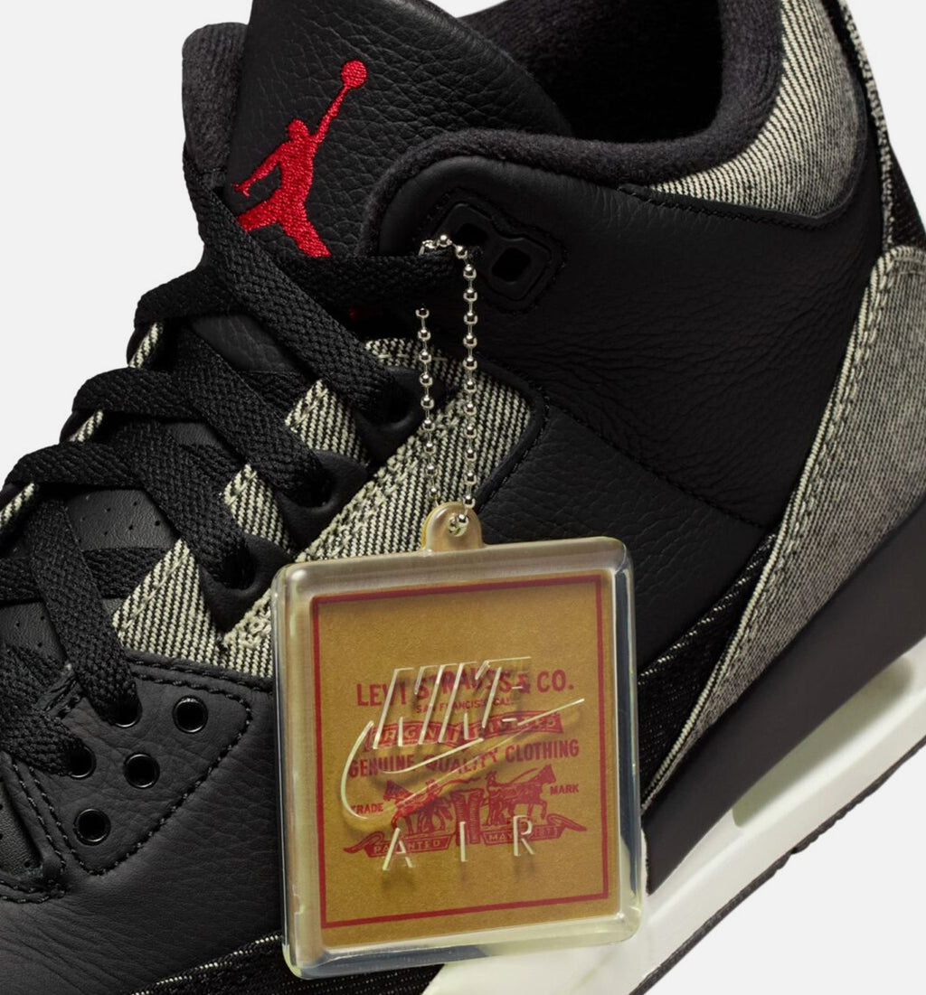 Air Jordan 3 x Levi's "Black and White" Men's Shoe – Denim/Black/Gym Red