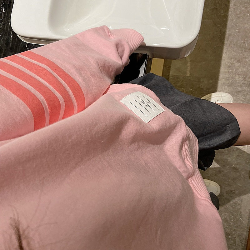 Thom Browne Women's Pink Hooded Sweatshirt Set
