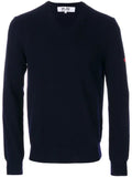Comme Des Garçons Play heart-patch sweater