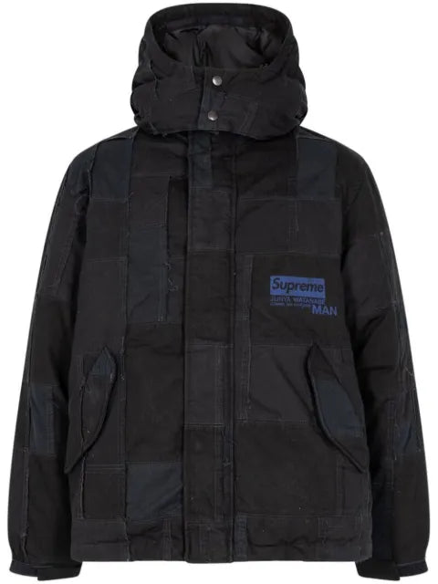 Supreme x Junya Watanabe "Comme Des Garcons" patchwork puffy jacket