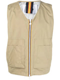 K-Way R&D V-neck zip-up gilet