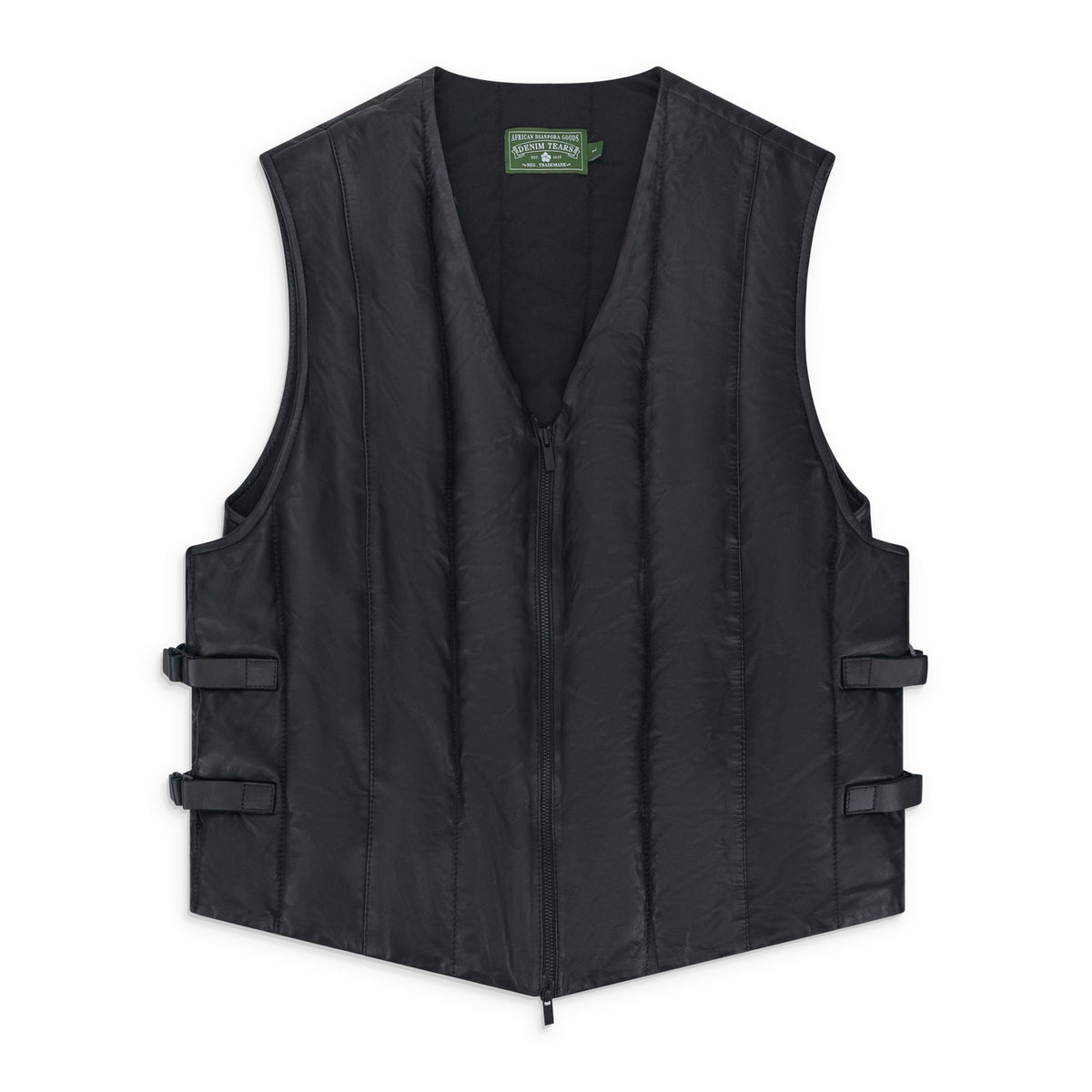 Black Oakland Leather Vest