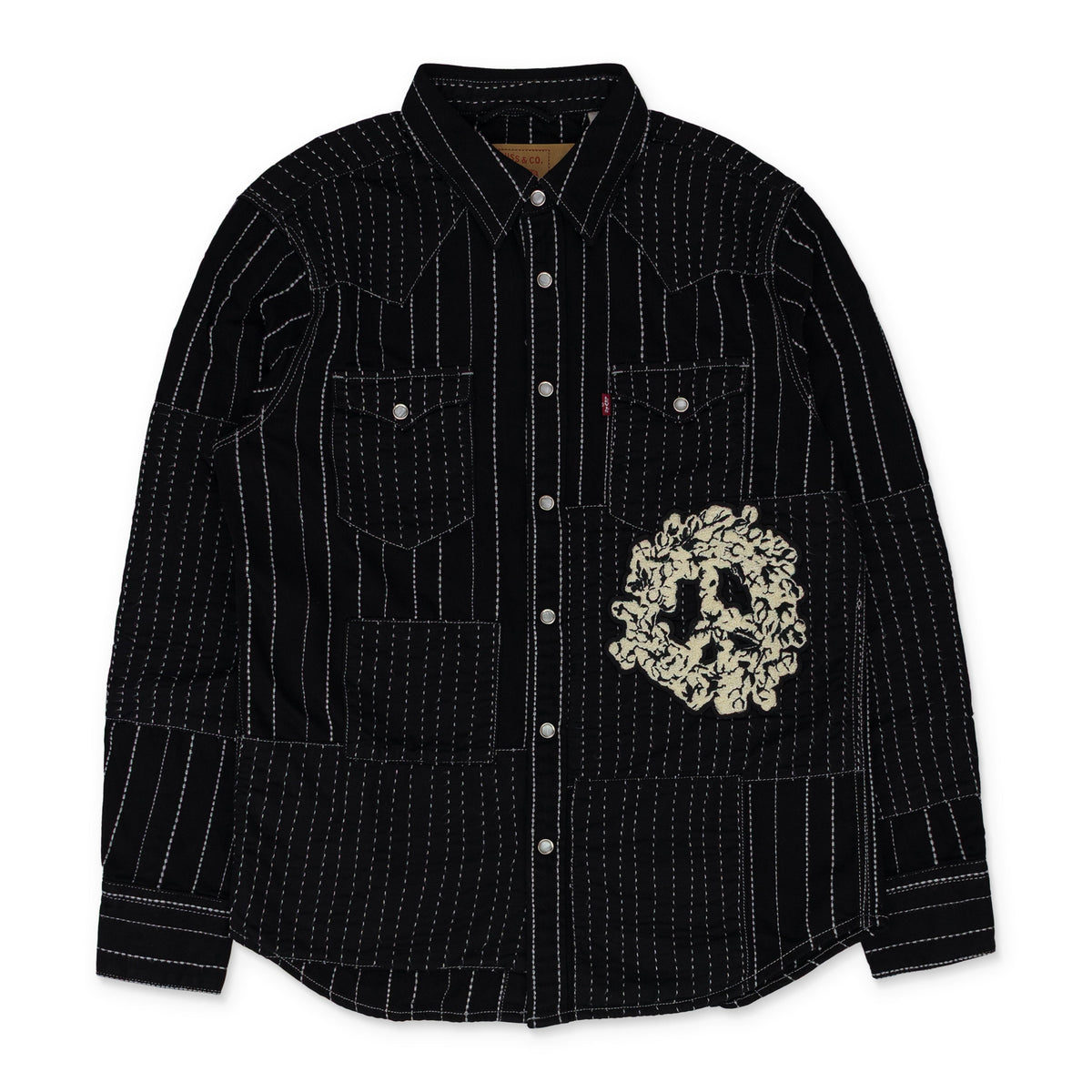 Black Levi's Overdyed Western Button-Up