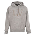 Rhinestone Letter Chest Pullover Hoodie