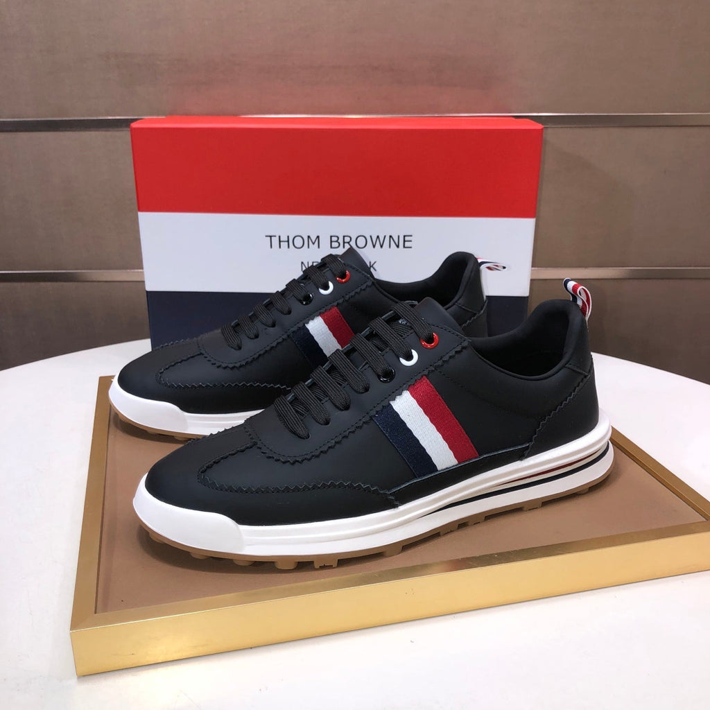 Full-Grain Leather Sneaker V — Perforated Leather Edition