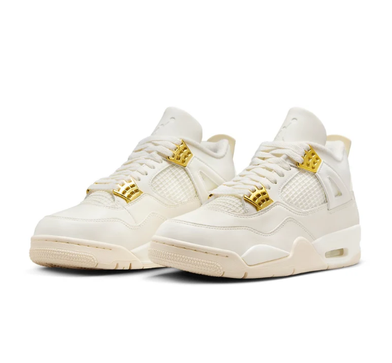 (WMNS) Air Jordan 4 Retro 'Metallic Gold' AQ9129-170