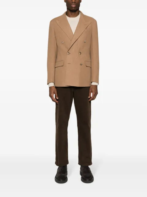 Polo Ralph Lauren logo-patch double-breasted sport jacket