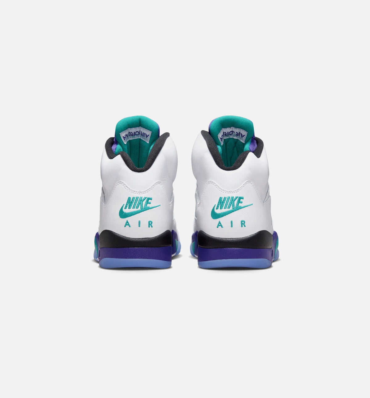 Air Jordan 5 Retro Grape Men's Lifestyle Shoes - White / New Emerald / Grape Ice / Black