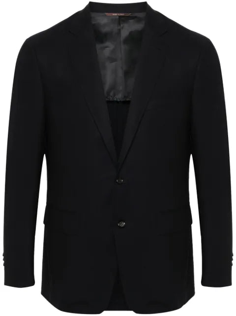 Canali single-breasted notched-lapel jacket