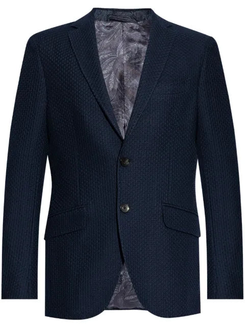 ETRO worked weave jersey jacket