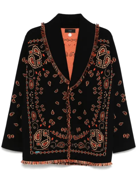 Alanui Bandana Jacquard cardigan