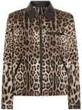 Dolce & Gabbana leopard-print bomber jacket