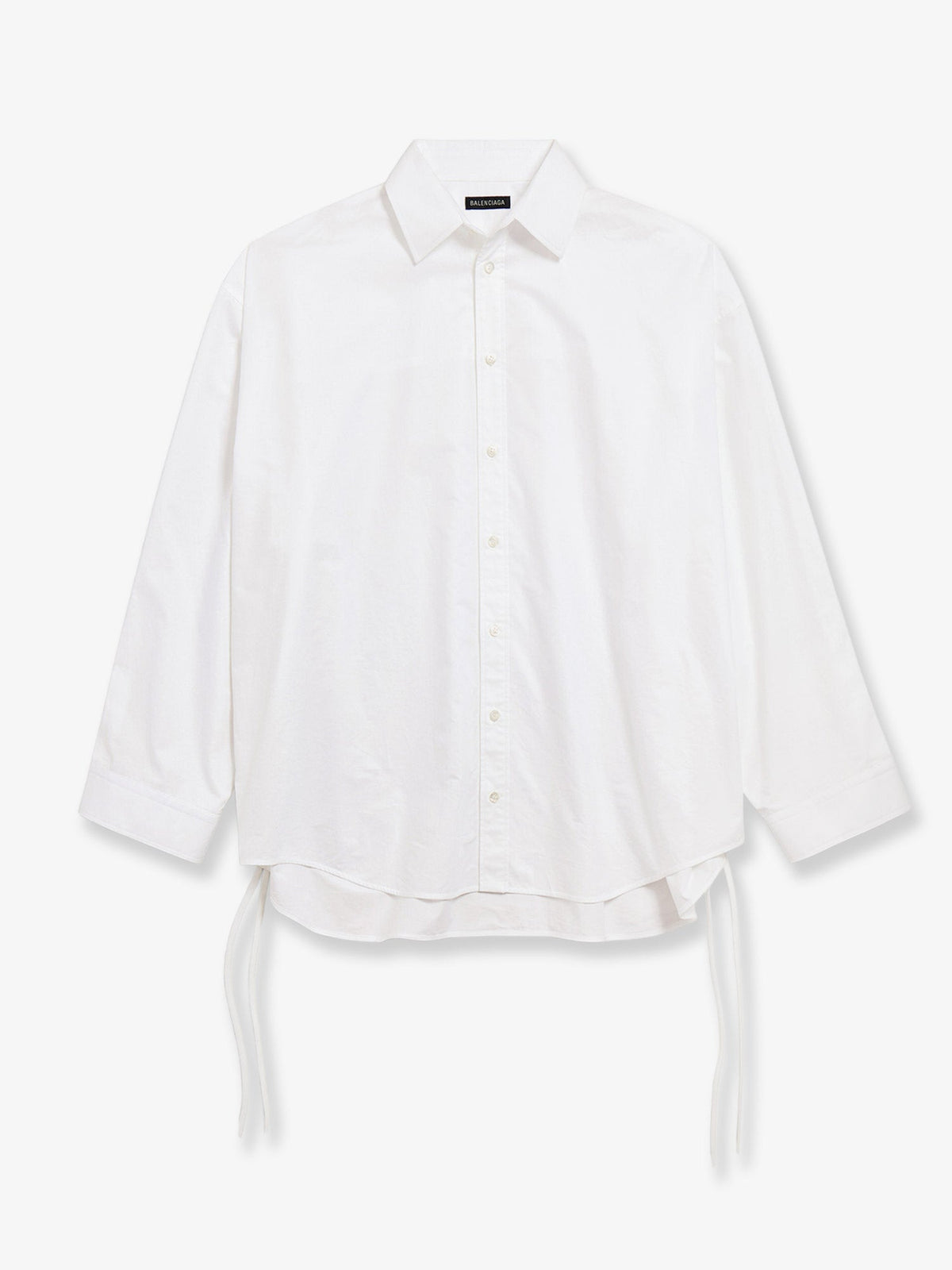 Balenciaga Lace-Up Cotton women shirt White