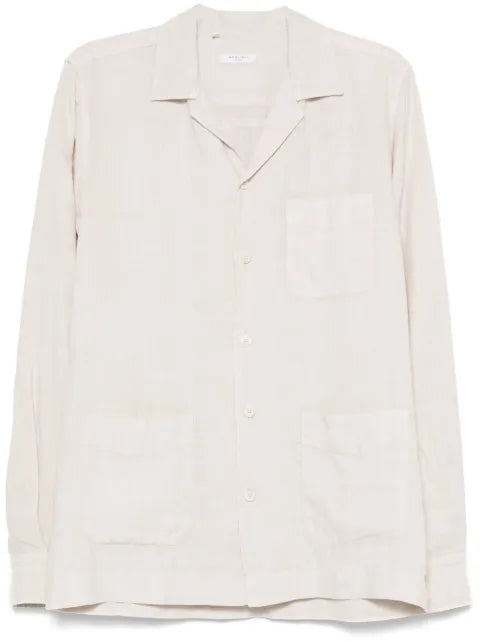 Boglioli linen shirt jacket