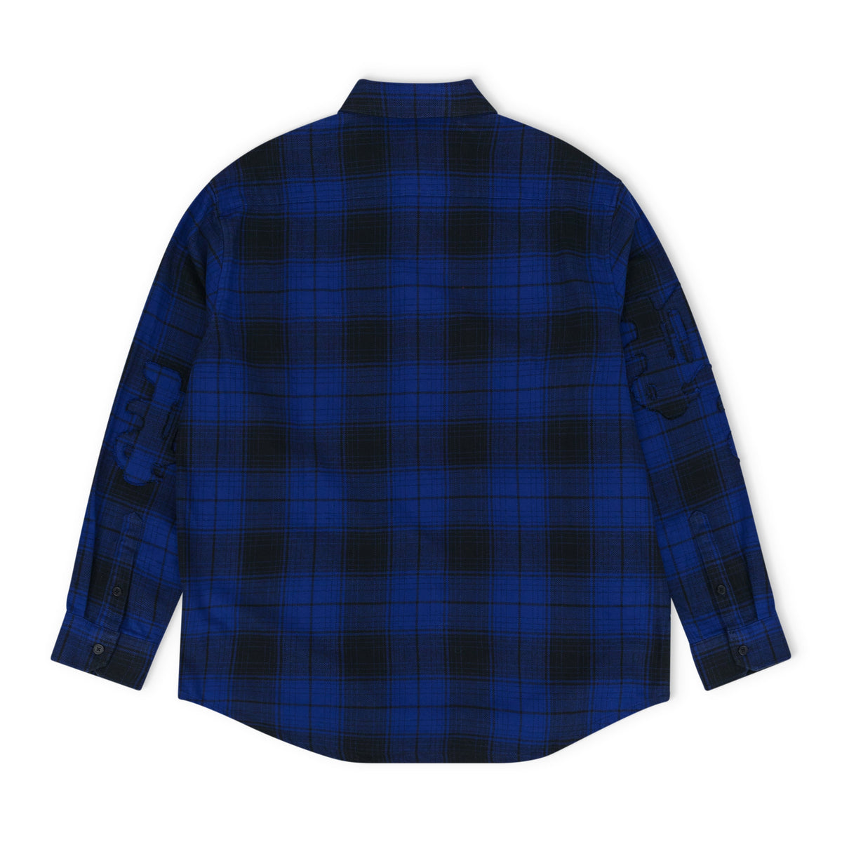 BLUE PLAID FLANNEL LS SHIRT