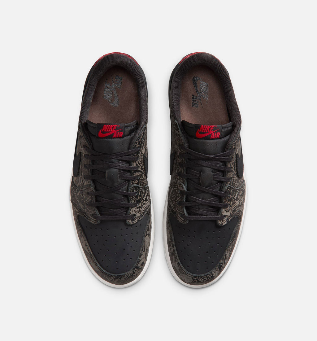 Air Jordan 1 Retro Low OG 'Laser Black and Varsity Red' - Men's Lifestyle Sneaker (Black/Varsity Red/Summit White)