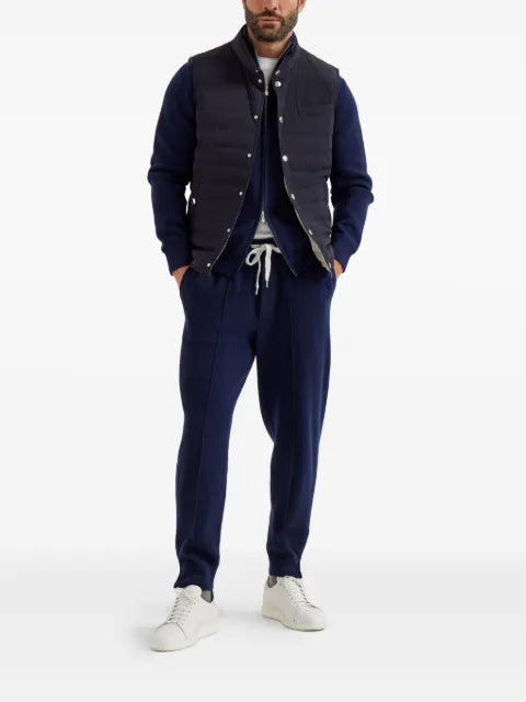 Brunello Cucinelli quilted snap-fastening gilet