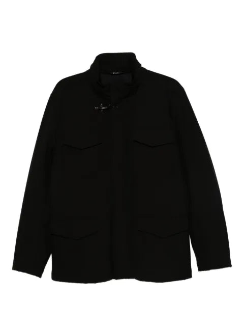 Fay toggle-fastening flap-pocket jacket