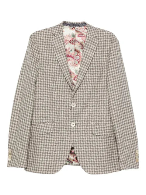 ETRO houndstooth-pattern jacket