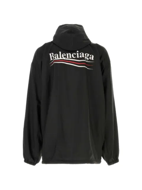Balenciaga hooded jacket with logo print