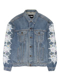 SP5DER web-print denim jacket