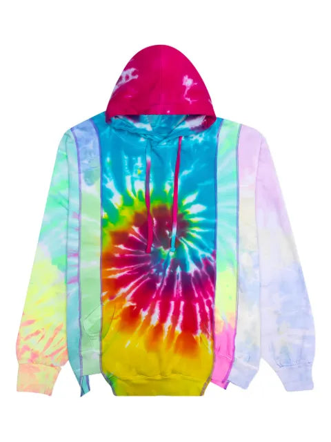Needles tie-dye panelled hoodie