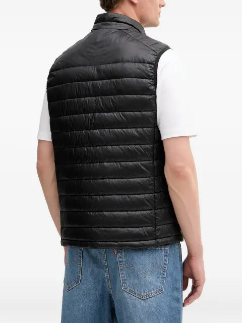 Karl Lagerfeld logo-patch quilted gilet