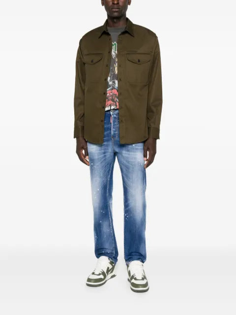 DSQUARED2 Utility double-pocket cotton shirt