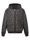 BIRTH OF ROYAL CHILD diamond-pearl embellished hoodie