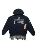 4SDESIGNS feather-trim Memphis-tigers hoodie
