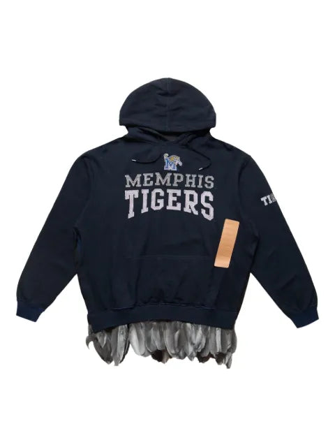 4SDESIGNS feather-trim Memphis-tigers hoodie