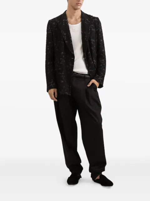 Dolce & Gabbana double-breasted lace blazer