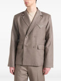 Manière De Voir Didier double-breasted pinstripe suit jacket