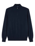 Paul & Shark half-zip shark embroidery sweater
