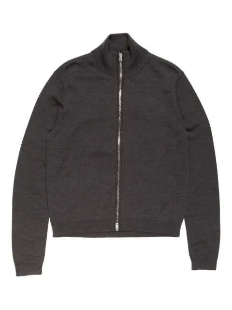 Acne Studios zip-up bow logo cardigan