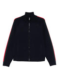 Gucci woven stitch knit wool zip jacket