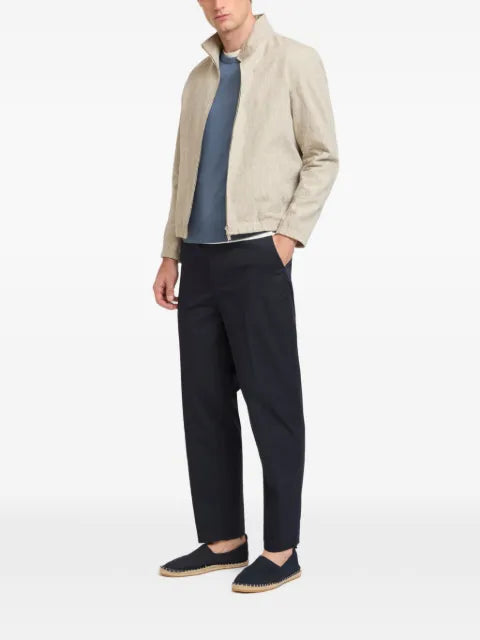 Yves Salomon zip-up linen jacket