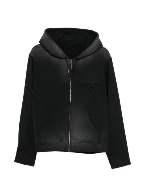 KHOKI hooded jacket with pinstripes