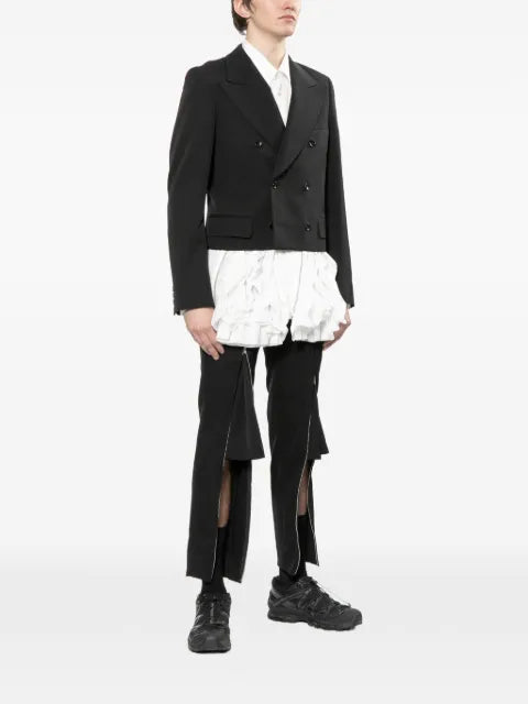 Comme des Garçons Homme Plus cropped double-breasted blazer