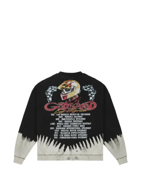 GODSPEED T.T.W. bleached wash sweatshirt