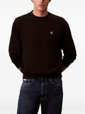 Calvin Klein logo-embroidery crew-neck sweatshirt