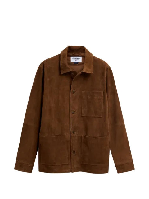 Sebago patch-pocket buttoned leather jacket