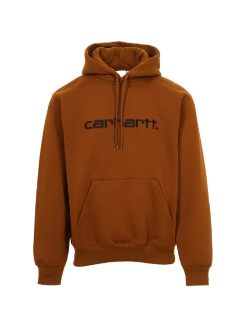 Carhartt WIP logo-embroidered kangaroo-pocket hoodie