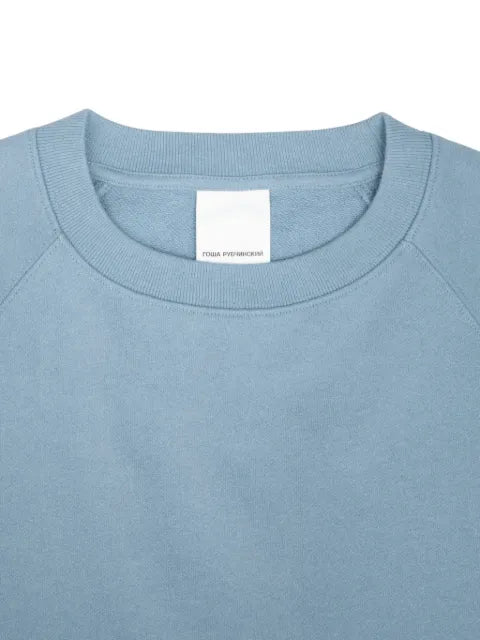 GOSHA RUBCHINSKIY logo-print raglan-sleeve sweater