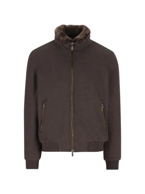 Moorer pocket zip-up jacket