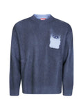 Diesel wool-blend jumper with mock pocket
