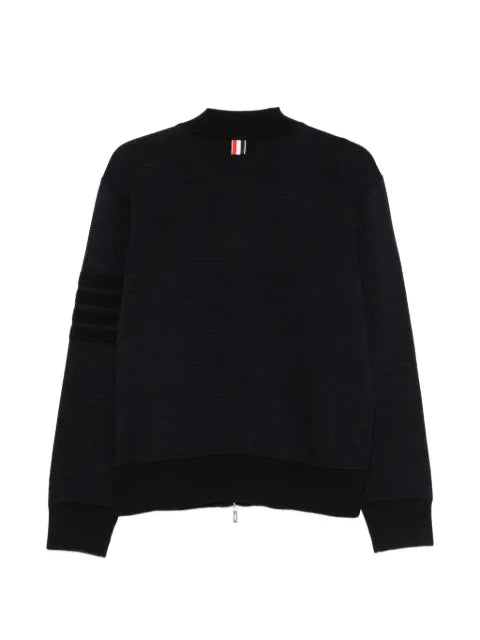 Thom Browne 4-Bar zip-up cardigan