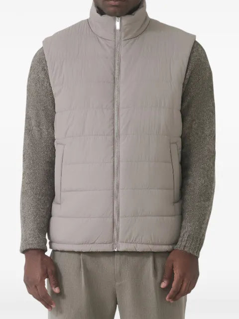 MAUVAIS zip-fastening quilted gilet